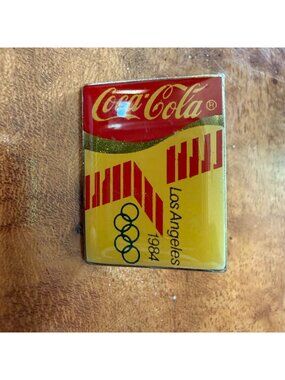 Vintage 1984 LA Olympics Coca Cola Pin & Corporate Service Lapel Pins Lot of 3